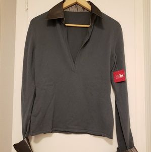 Saks Grey Cashmere Sweater